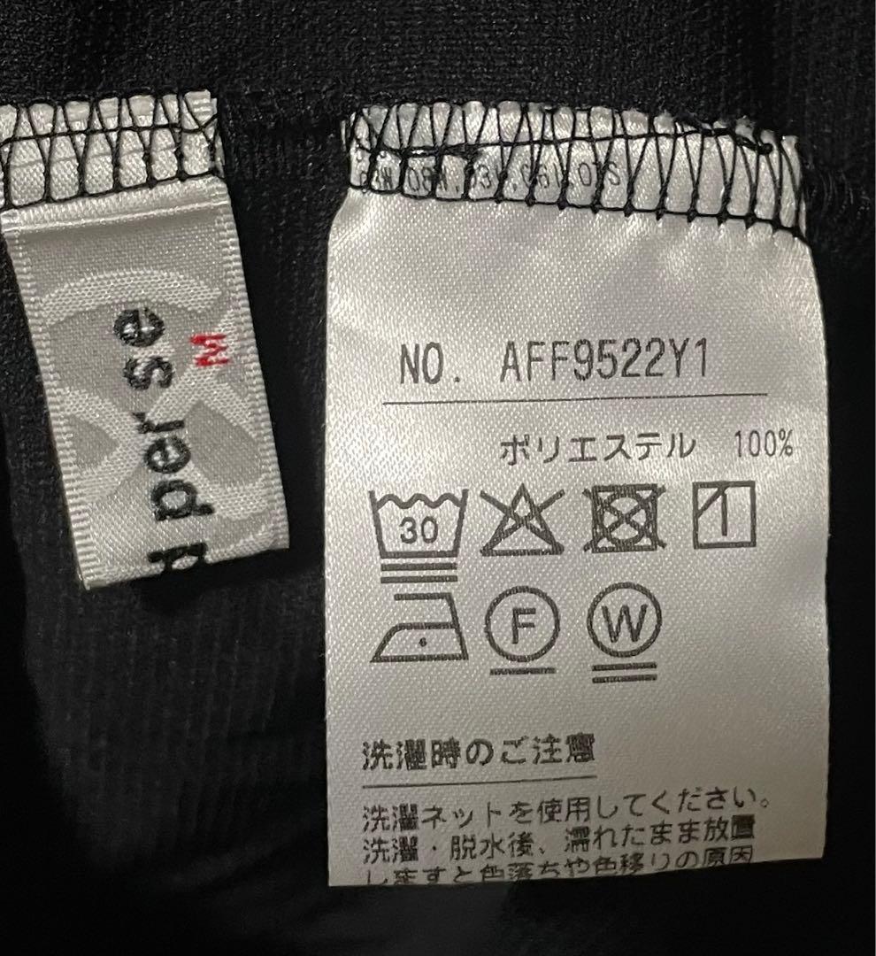AND PER SE 半袖ハイネックTシャツ　ブラック