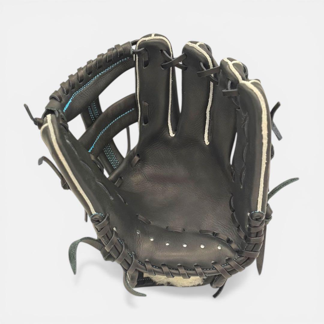 少年用グラブ 硬式軟式対応 ブラック 極柔ジュテルレザー 湯もみ無料