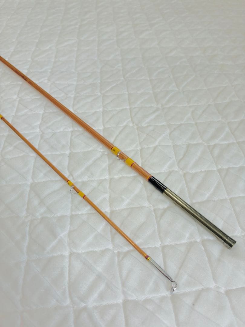 希少 ＪＨ.M C G I N Nフライバンブーロッド、7'6\"#5 、