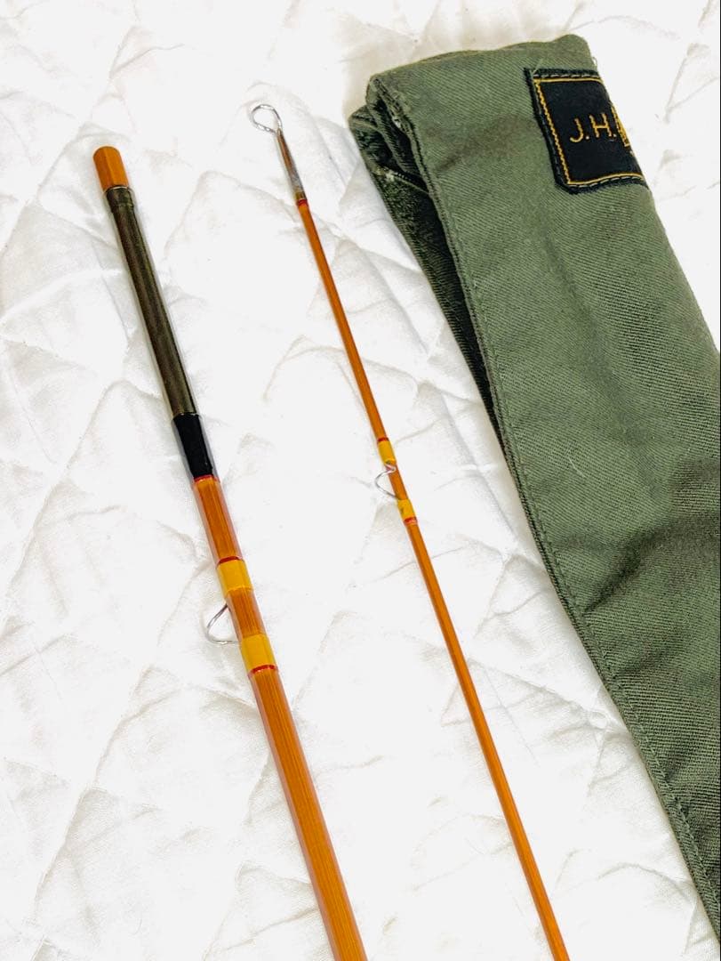 希少 ＪＨ.M C G I N Nフライバンブーロッド、7'6\"#5 、
