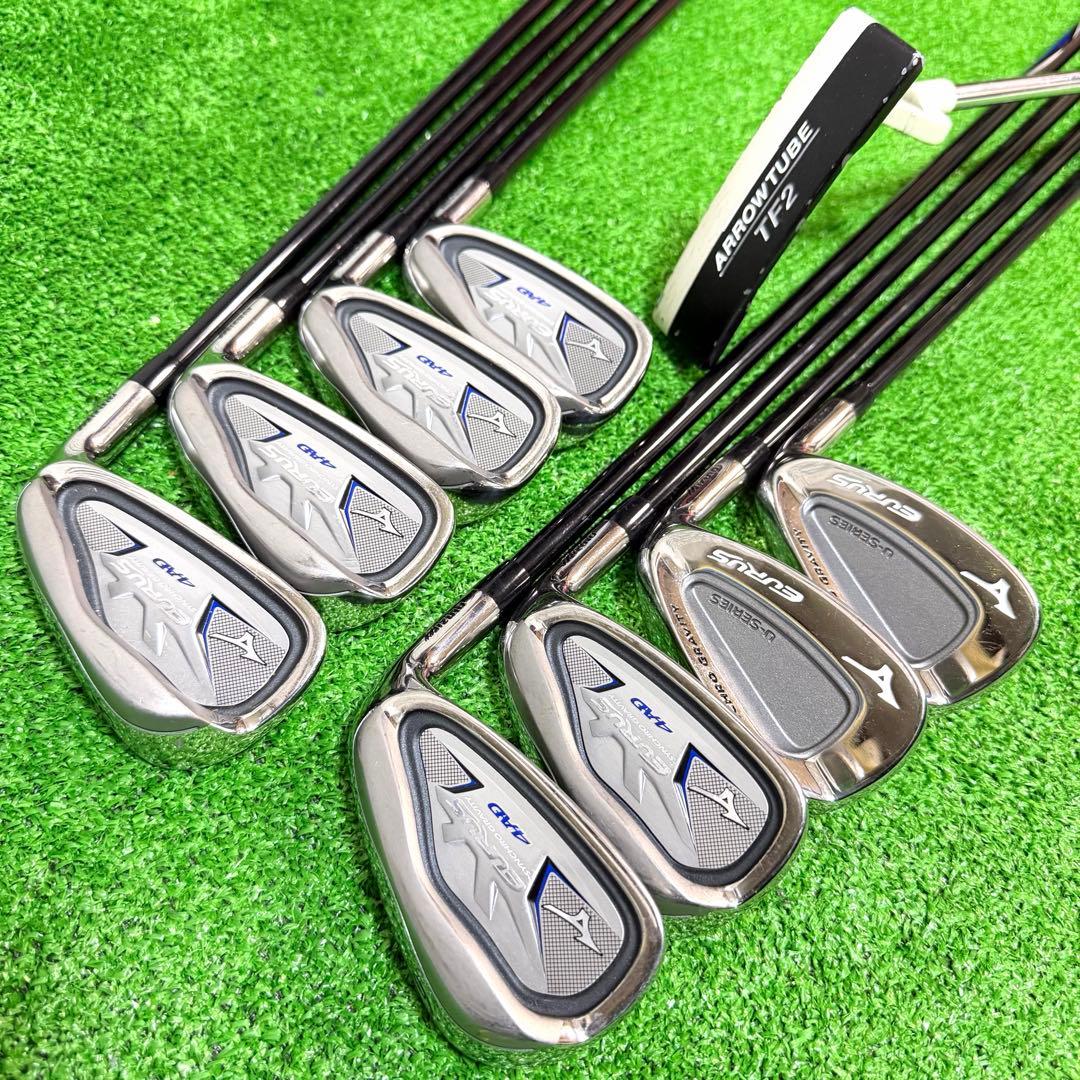 ゴルフセット　豪華　Mizuno EURUS ラウンド仕様　飛距離抜群　すぐ使用