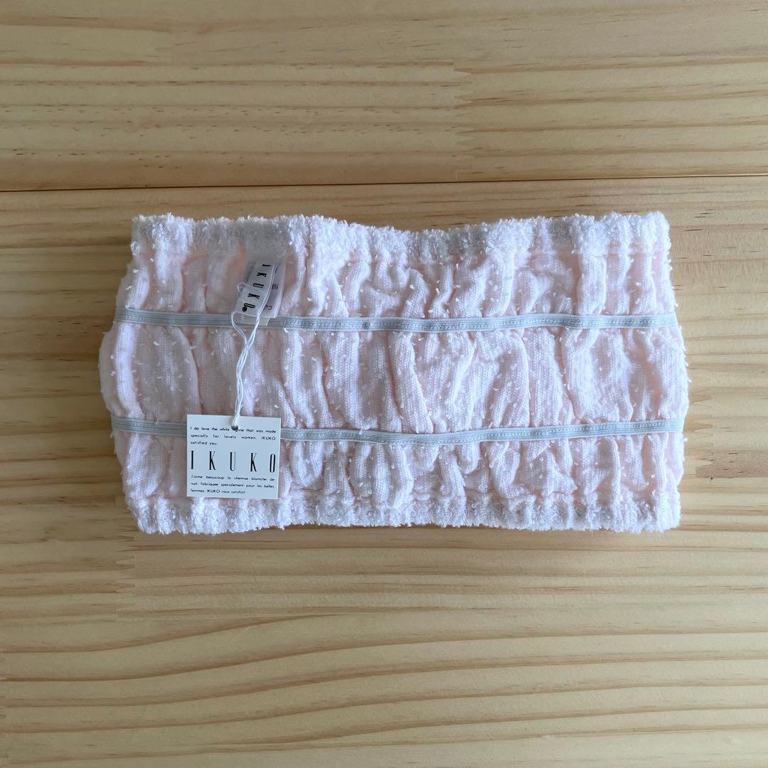 タグ付き未使用 IKUKO イクコ コットン 100% エプロン ヘアバンド
