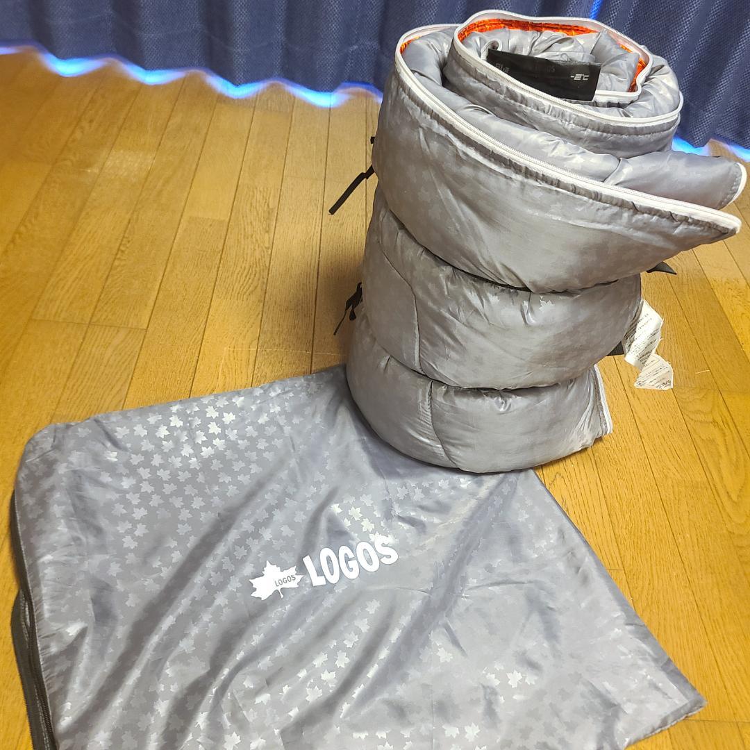 【未使用品】LOGOS ミニバンぴったり寝袋 冬用 セット アウトドア　シェルフ