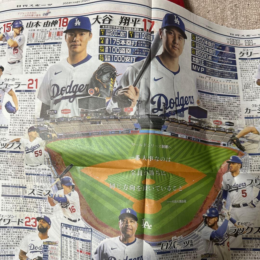 ニッカンスポーツ新聞　大谷翔平記事　まとめ　200号・韓国・結婚・ドジャース