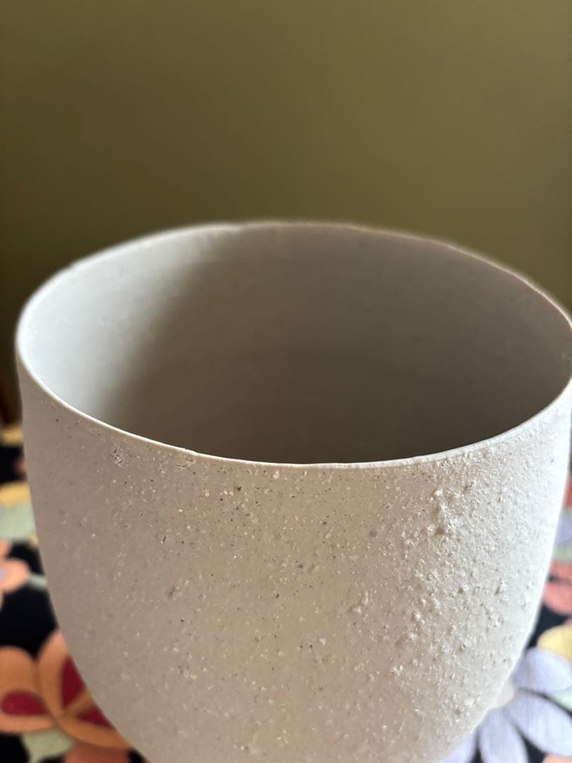 陶芸家森本仁さん作　備前焼白花花器