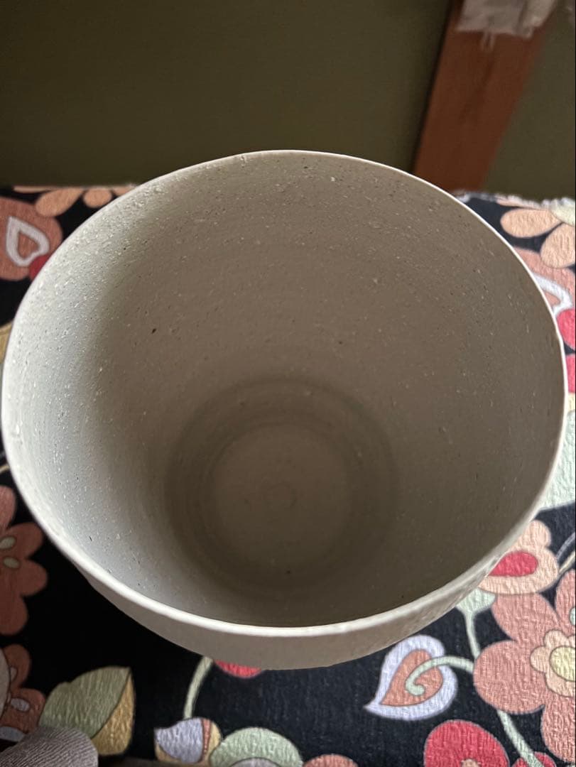 陶芸家森本仁さん作　備前焼白花花器