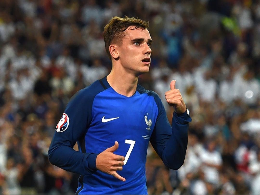 選手支給品 Euro 2016 フランス代表ホーム長袖 グリーズマンユニフォーム
