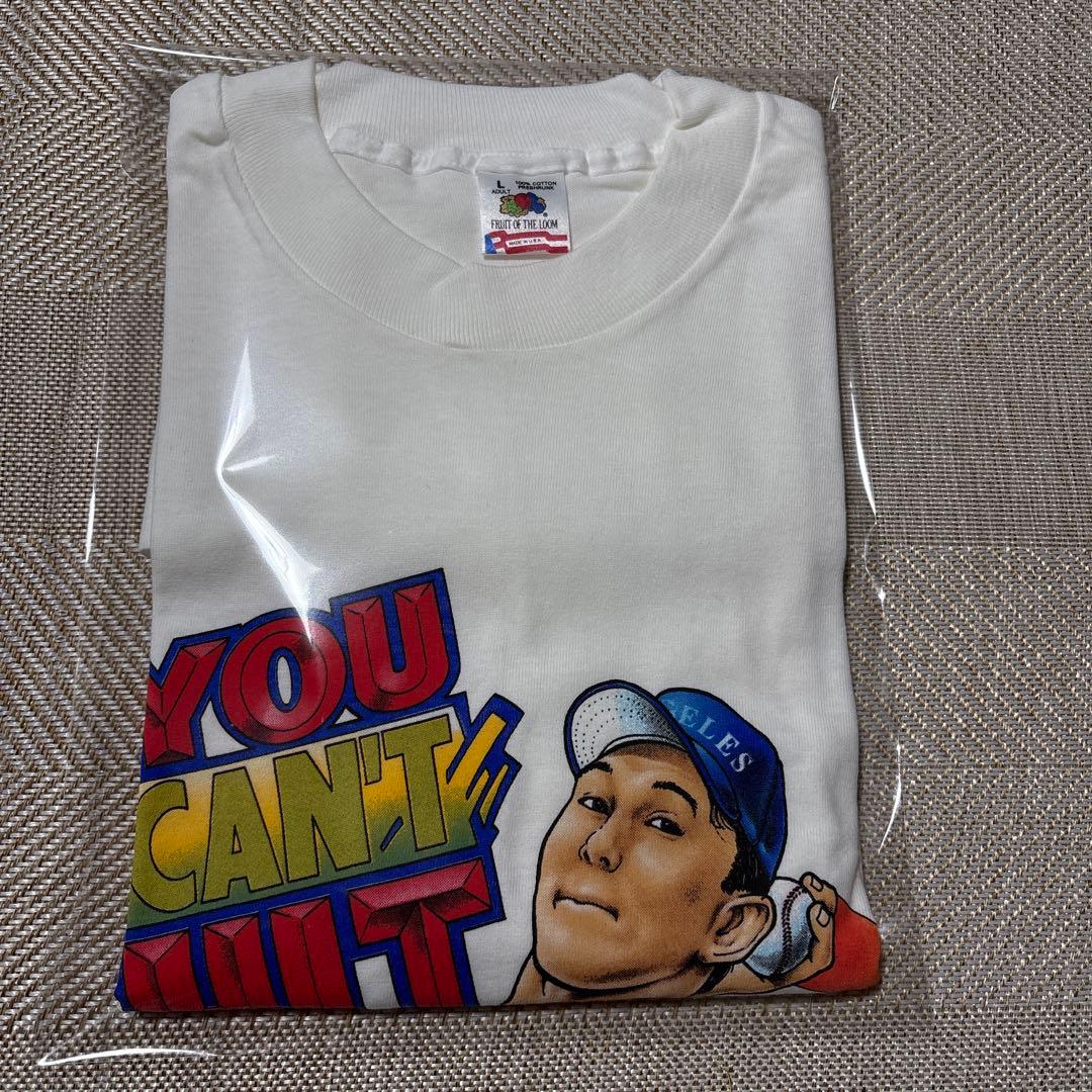 90s “HIDEO NOMO” Tee made in usa tシャツ　L