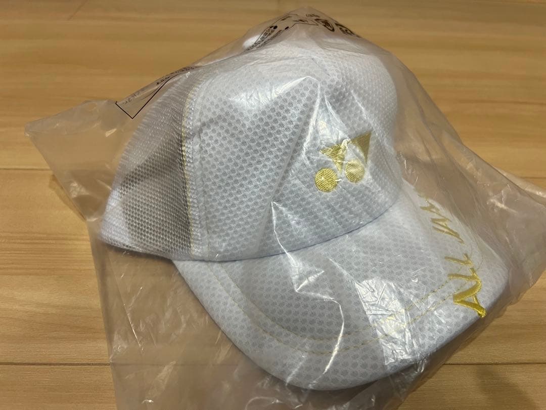 【新品・未使用】YONEX ALL JAPAN メッシュキャップ ホワイト