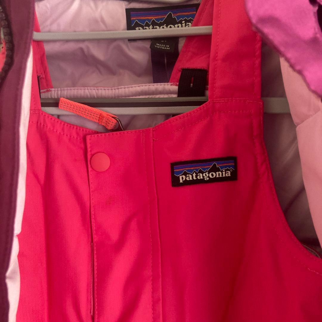 patagonia スキーウェア 子ども用 上下、手袋セット