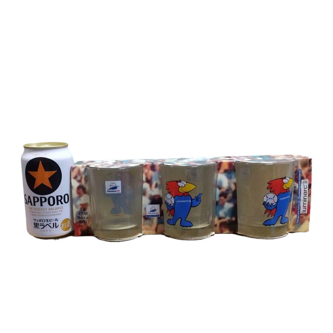 フランスワールドカップ　1998　未使用　©入り　luminarc　9ozグラス