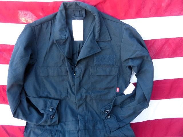 米軍実物　NAVY　ユティリティカバーオール 44L　FR　難燃 つなぎ 160