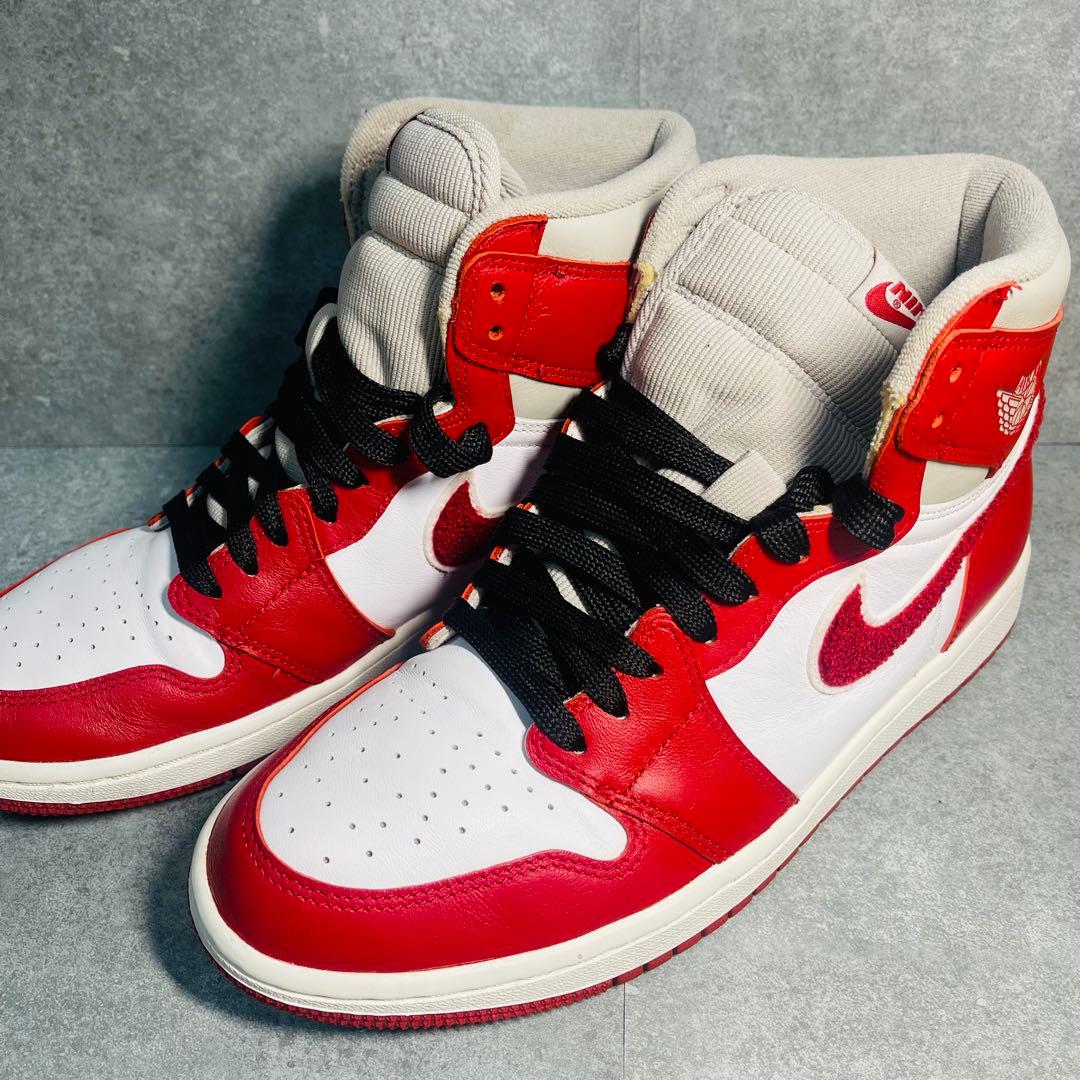 【美品✨】NIKE ナイキ エアジョーダン1 ハイ OG バーシティレッド