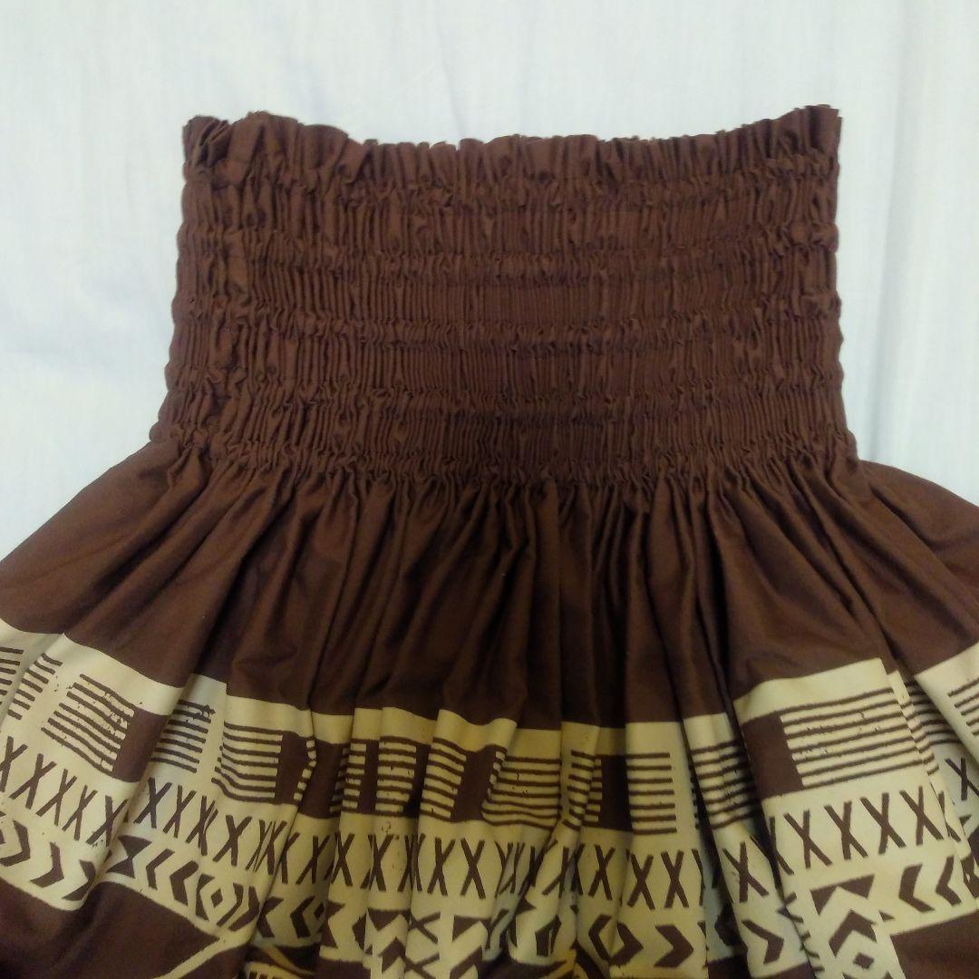 い*ェ様 ハレクーアイレア マウナ 茶系 パウスカート フラダンス