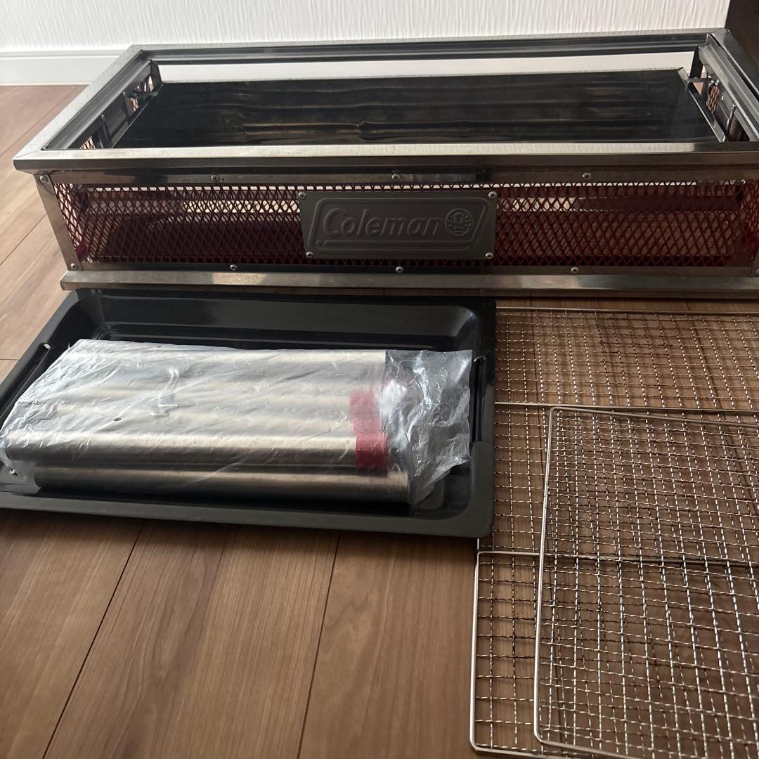※なつ Coleman BBQコンロ 大型グリル ※岡山市内引き渡し