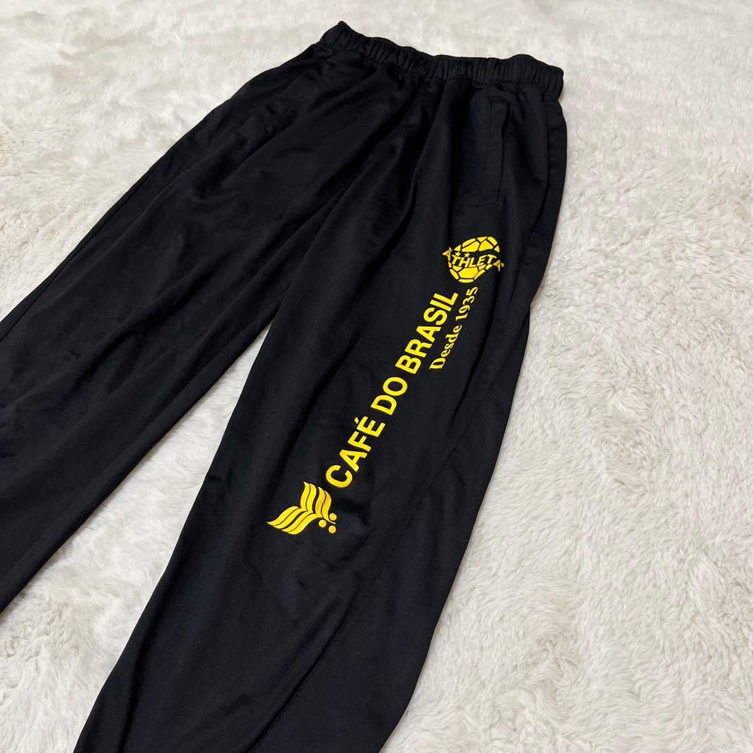美品　アスレタ　ジャージ　セットアップ　長袖　長ズボン　黒　ブラック　ロゴ　S