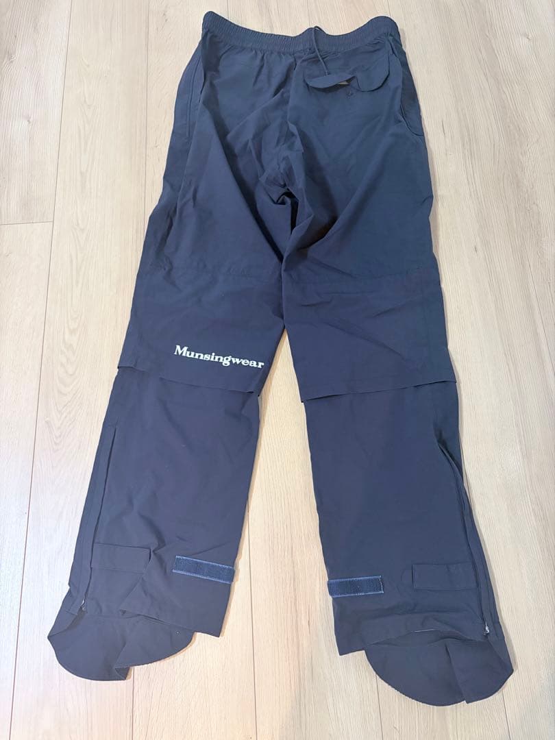 Munsingwear ゴルフ　チェック柄　レインジャケット　レインウェア