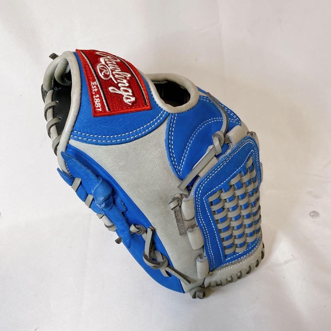 美品　レア　ローリングス　今岡誠モデル　一般軟式用　内野手用グローブ　ブルー　青