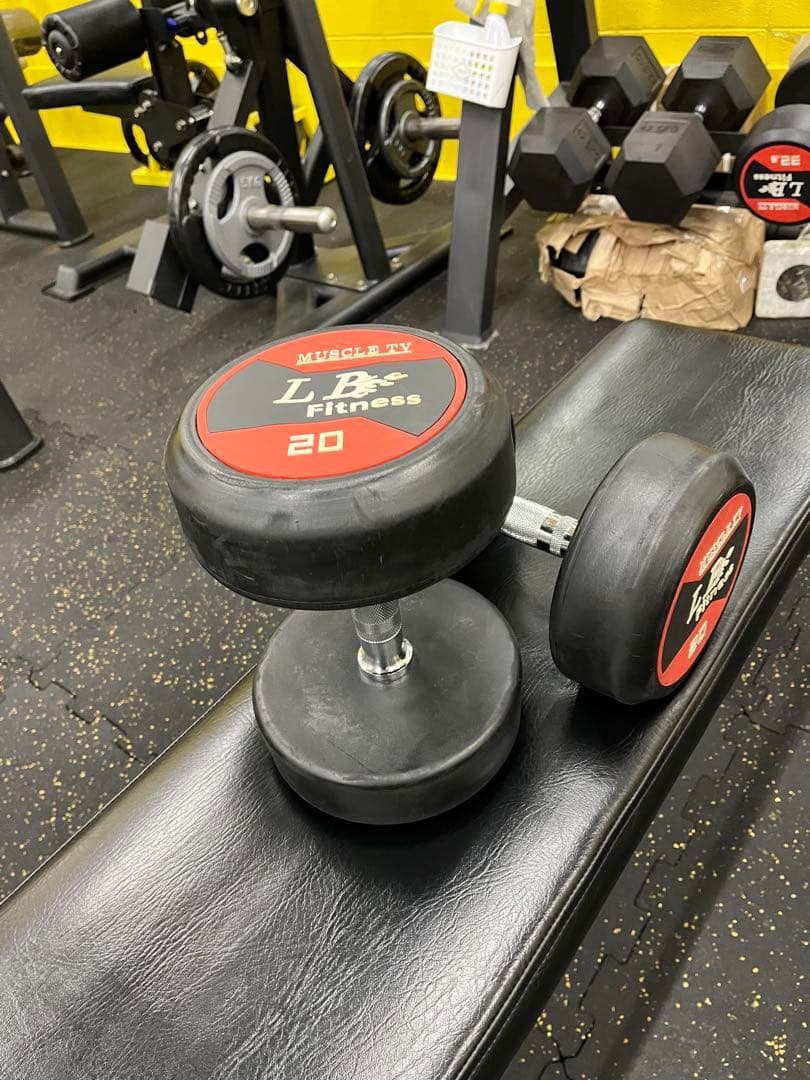 ラバーダンベル10kg  2個