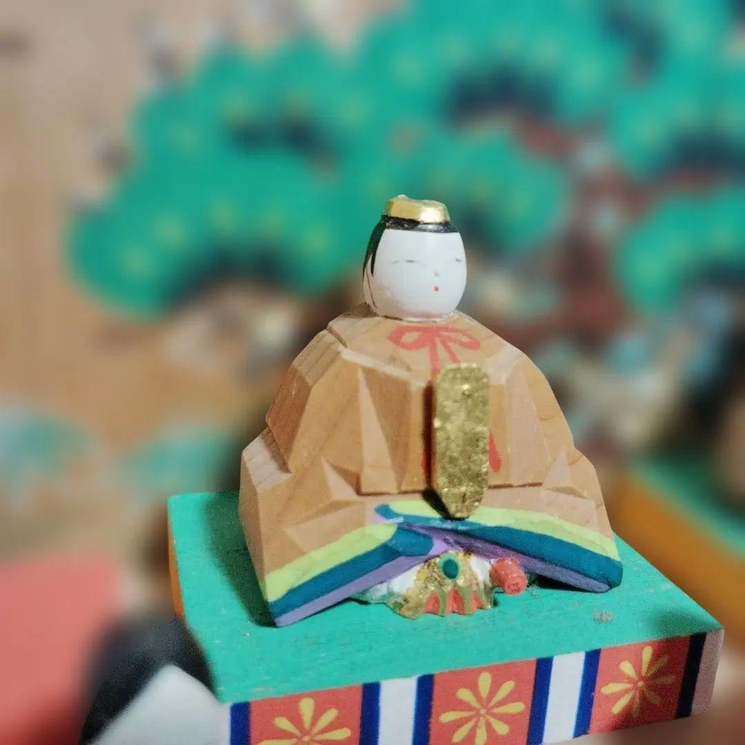 翌日発送　神泉 奈良一刀彫 雛人形 雛段