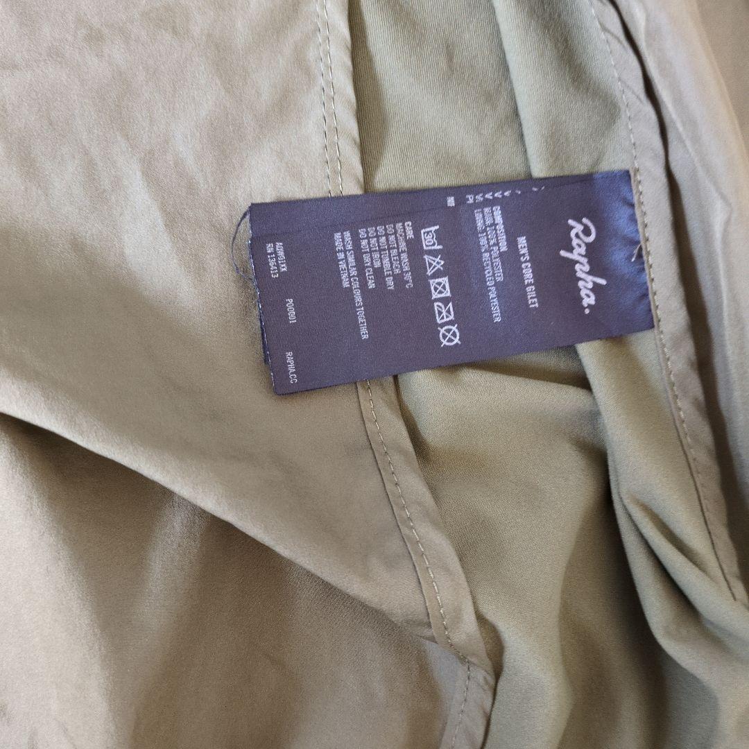 Rapha Core Gilet ジレ XL ダークカーキ ラファ　ジレ