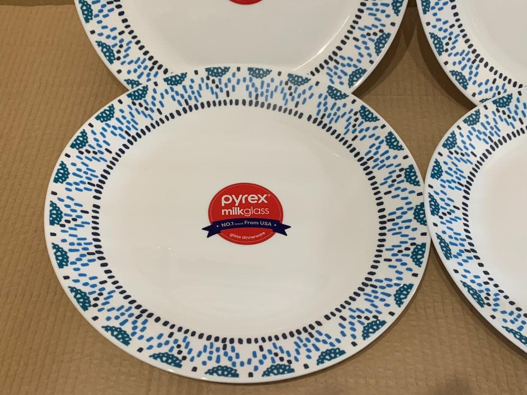 レア　新品8枚　パイレックス　PYREX アローズ　サラダ　プレート 皿