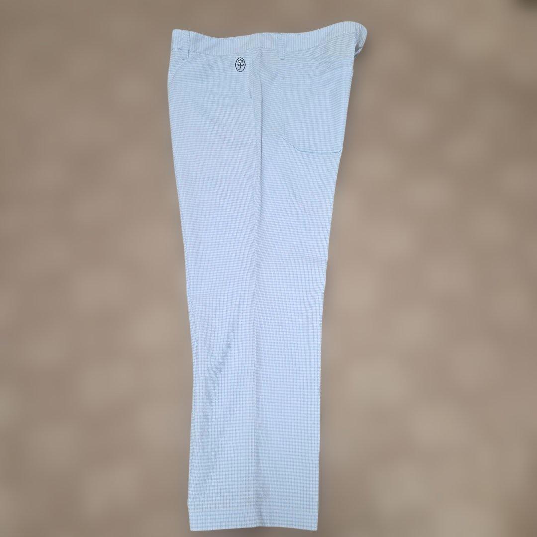 □美品CASTELBAJAC 水色 ストレートパンツ
