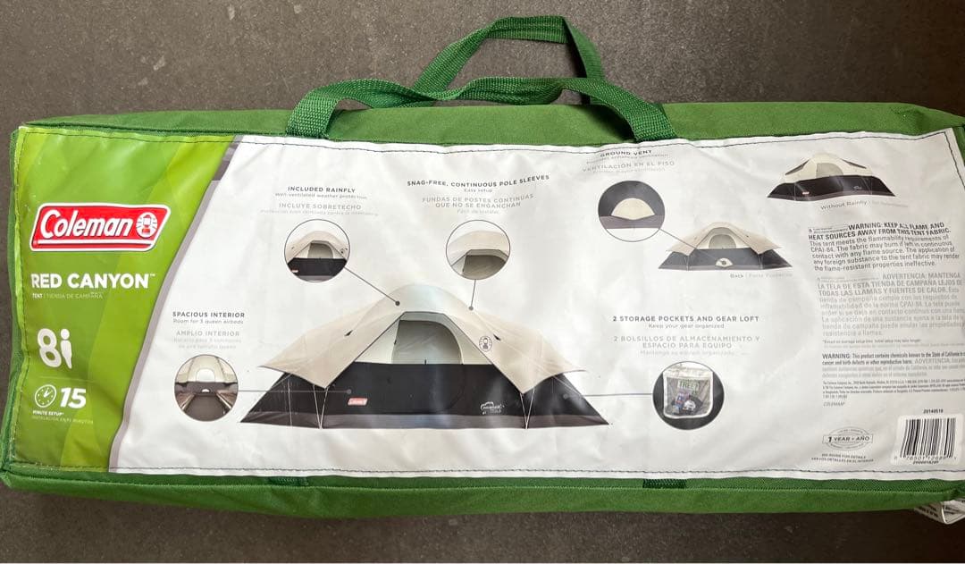 Coleman コールマン 8人用 ドームテント　約9畳