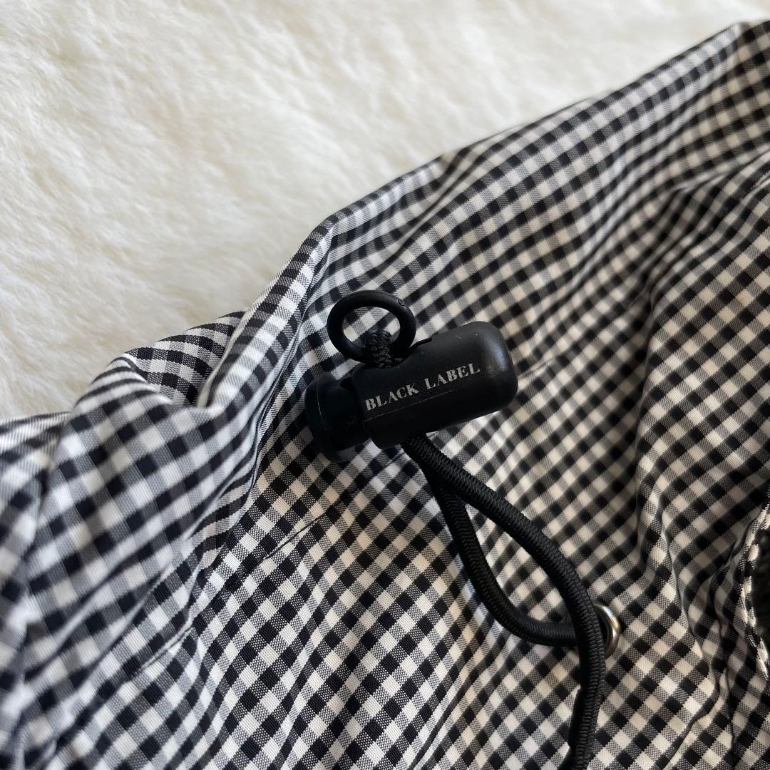 バーバリー BURBERRYブラックレーベル　ベスト フード チェック