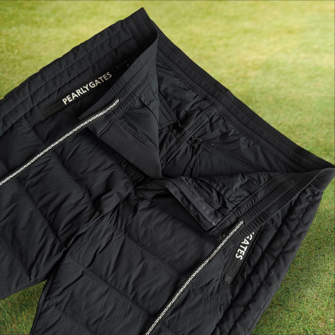 未使用級　パーリーゲイツ　パンツ　黒　ブラック　6 XL 中綿　防寒　蓄熱　秋冬