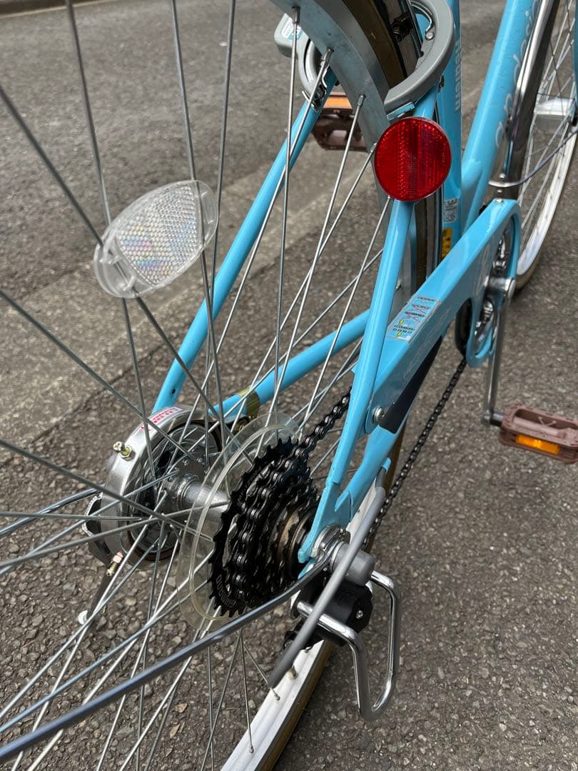 自転車　26インチ　ライトブルー　中古【引取限定】