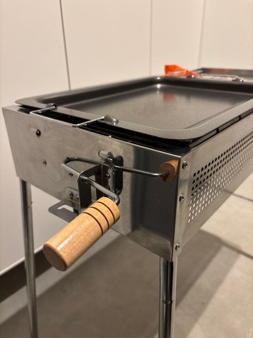 【新品網付き】【専用鉄板付き】ONOE イクシード　バーベキューコンロ