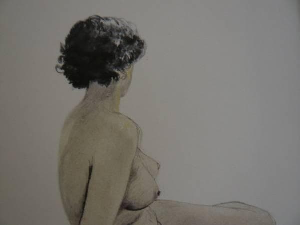 志村立美　素描　画集より　状態良好　新品額装付