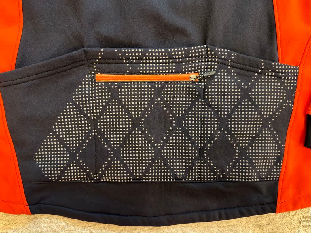 【美品】mont-bell メンズ ウィンターサイクルジャケット M オレンジ