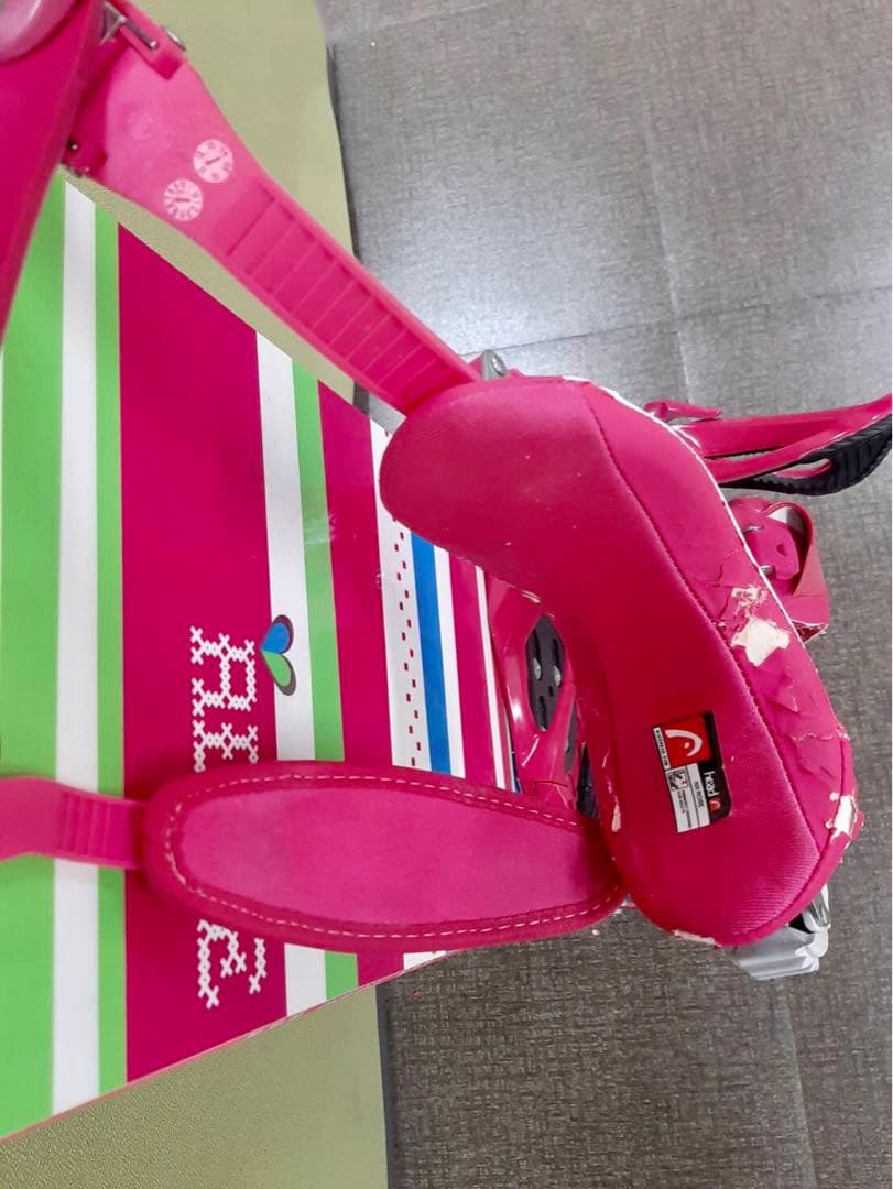 HEAD　スノーボード　ビンディング セット　ローズ　142cm　ヘッド