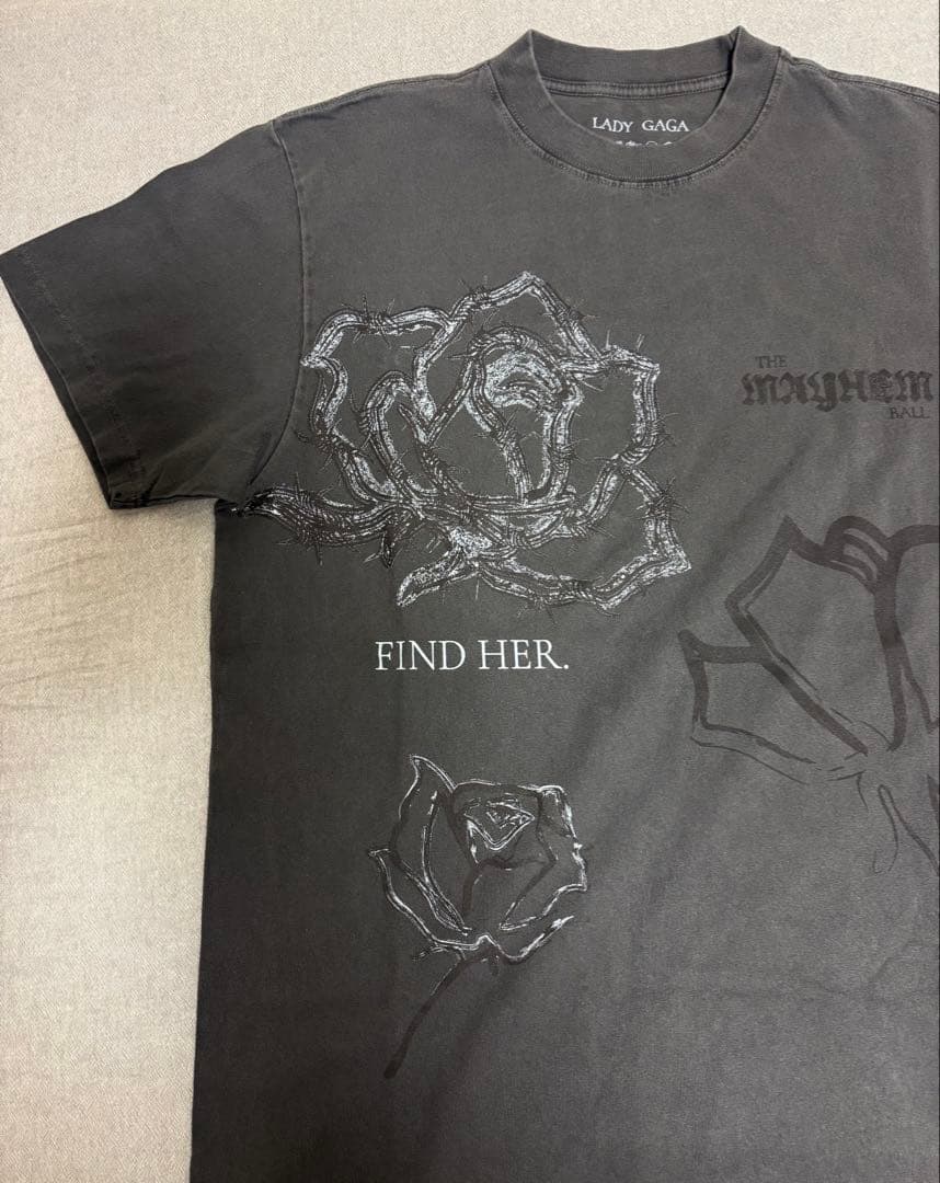レディガガ LADY GAGA MAYHEM ROSES SS Tシャツ M