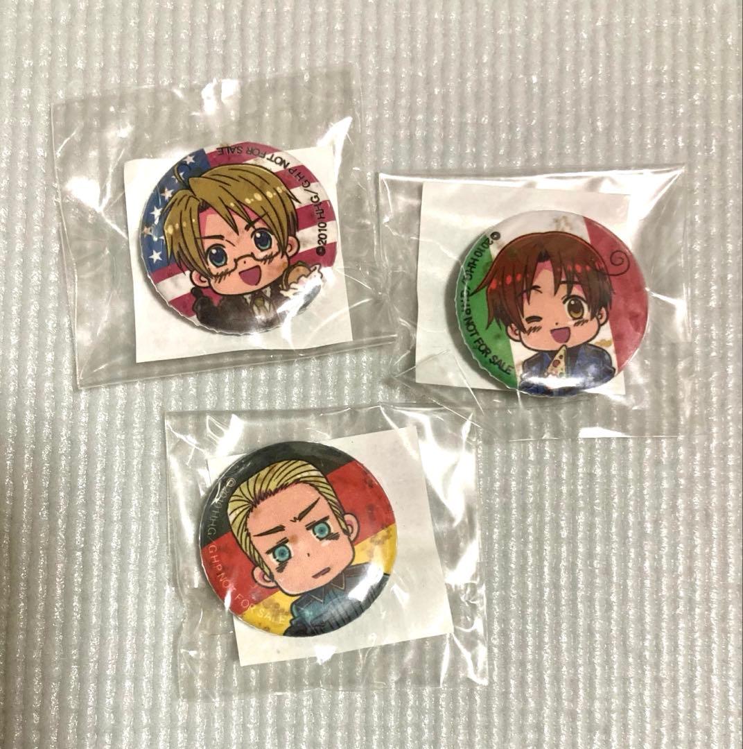 [8点＋オマケ3点] 銀幕ヘタリア ナンジャタウン コラボ缶バッジ 景品 非売品