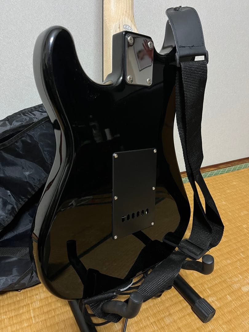 【美品】SELDER ブラック エレキギター (ケース スタンド ケーブル付属)