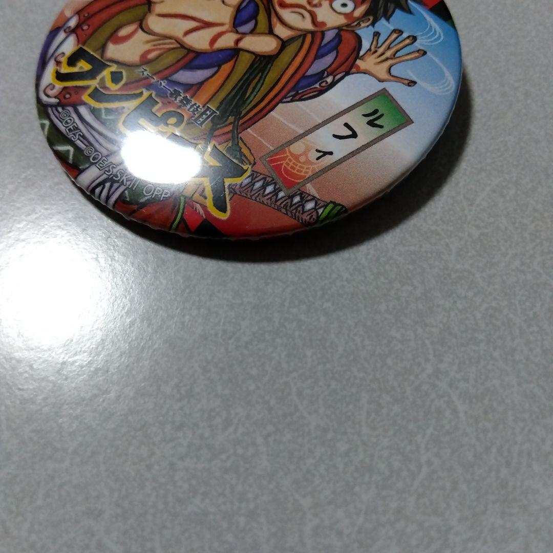 【ワンピース】 ルフィ スーパー歌舞伎 クッキー 付録 おまけ 缶バッジ