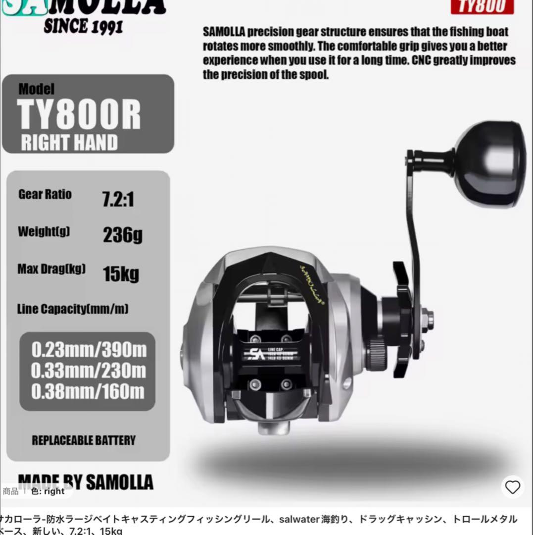 オフショアMH1.83m MAX350g 3ピースパックロッド&ベイトリール