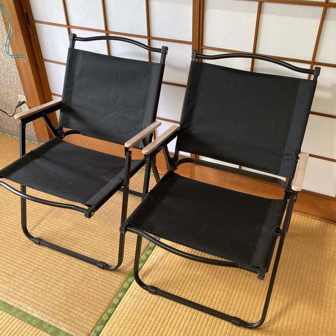 CampWild アウトドアチェア キャンプチェア 折りたたみ椅子 2個セット