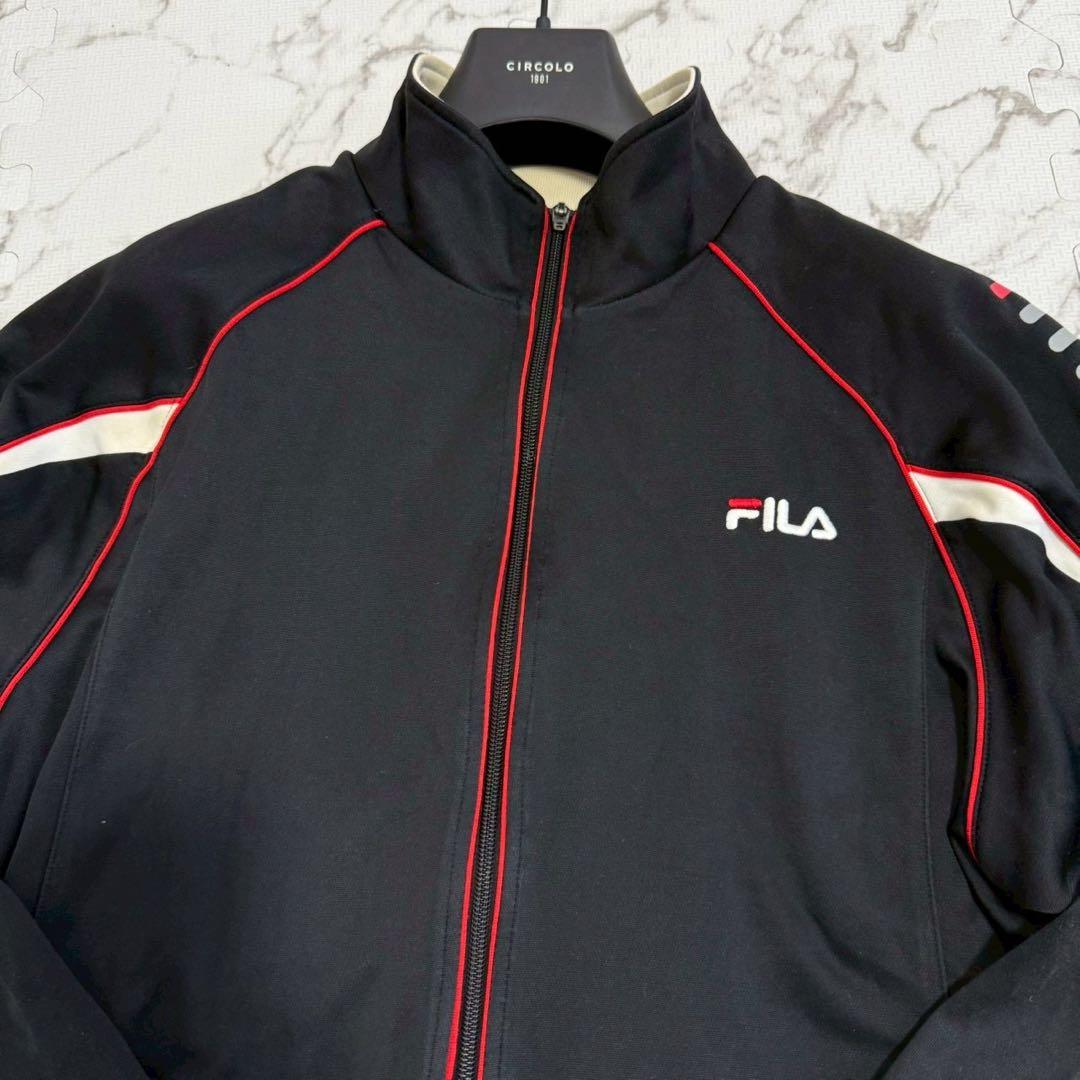 FILA フィラ セットアップ トラックジャケットL パンツM ブラック