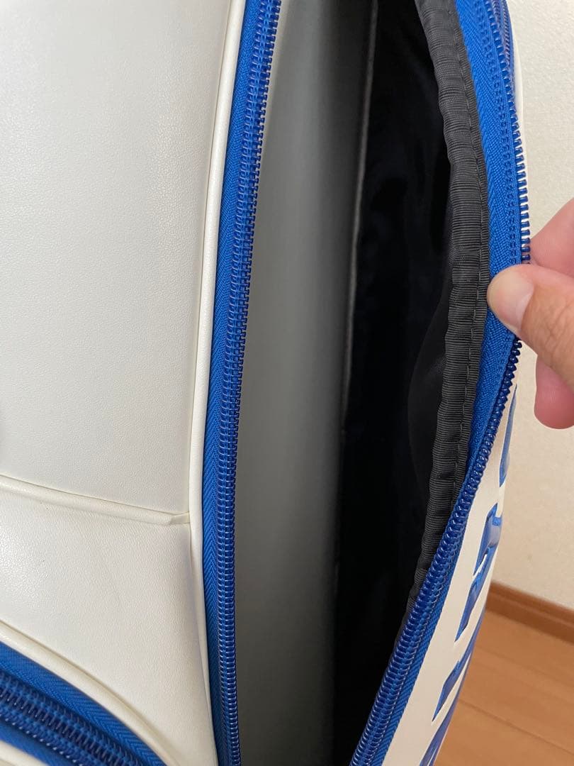 パーリーゲイツ スタンド式キャディバッグ (白/青)