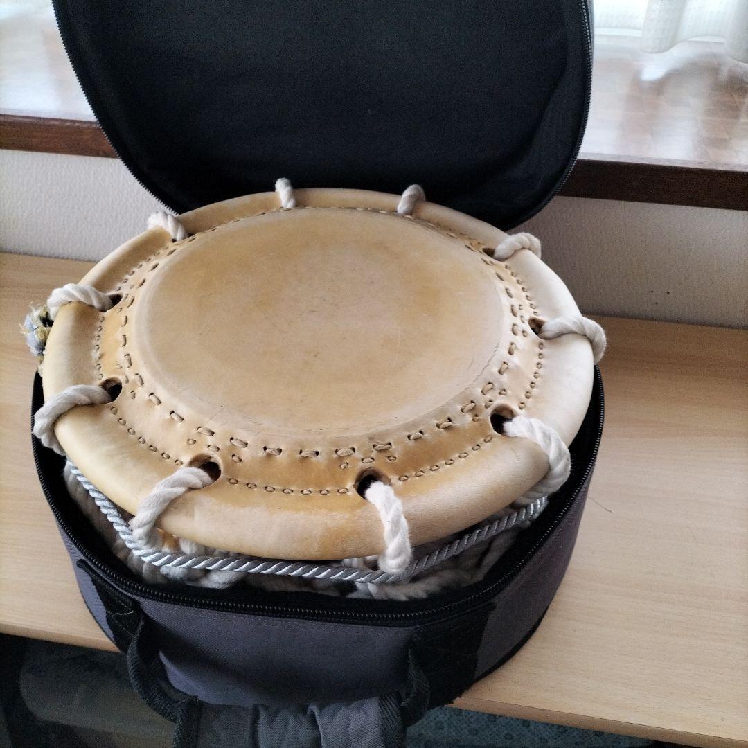 締太鼓　5丁掛　ソフトケース付き　程度良好品