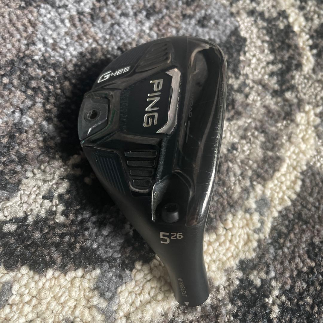 PING G425 5番ユーティリティ 26度 ヘッドのみ　ヘッドカバー付き