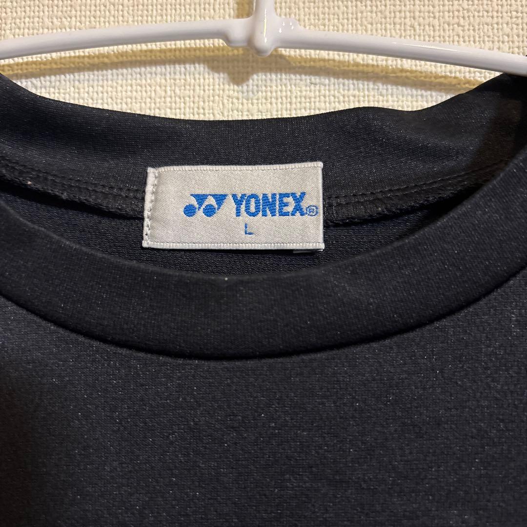 【未使用】YONEX Tシャツ バトミントン テニス 大会限定 Lサイズ黒×金