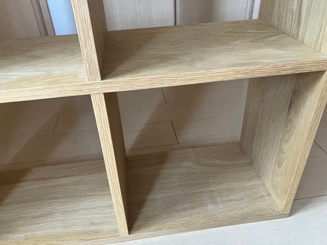 無印良品スタッキングシェルフオーク材&スタッキングチェストハーフ引出し2段