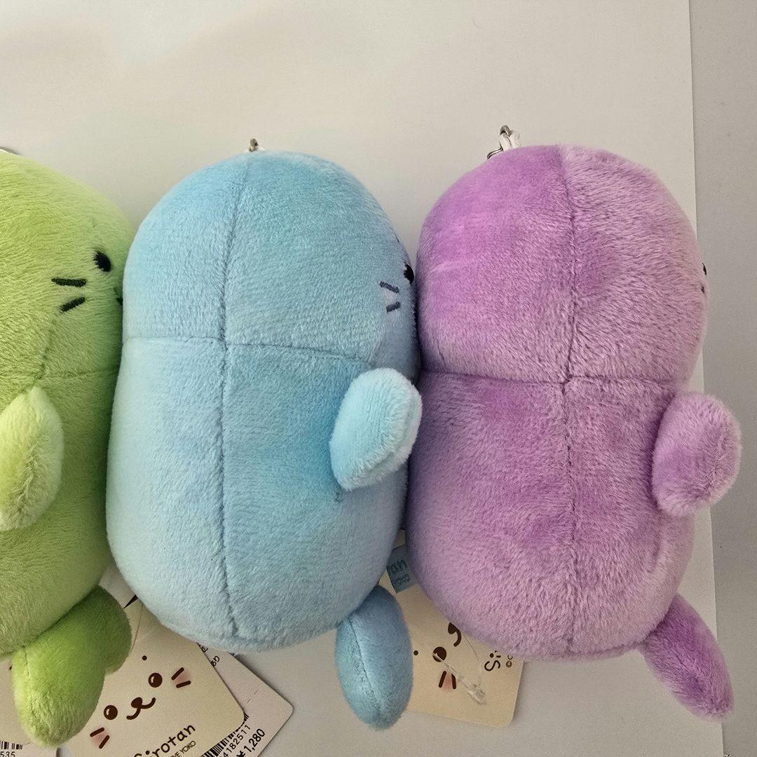 【匿名】しろたん ついてきちゃうしろたん カラー マスコットぬいぐるみ