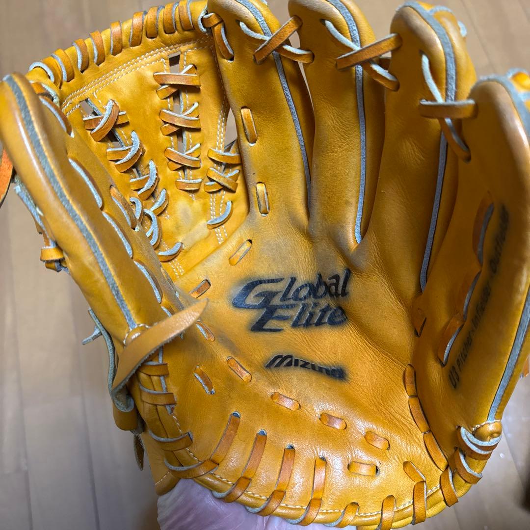 M*0様 Mizuno Global Elite 軟式グローブ オレンジ