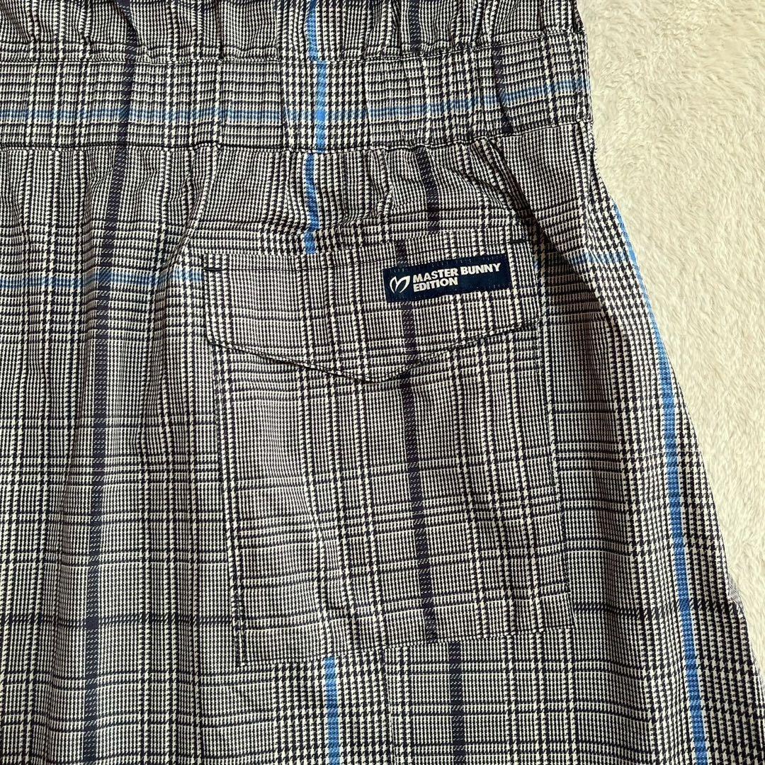 美品　マスターバニー　2way 千鳥　チェック　レインワンピース　レインコート